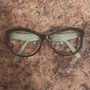 Prada Cat eye glasses with case